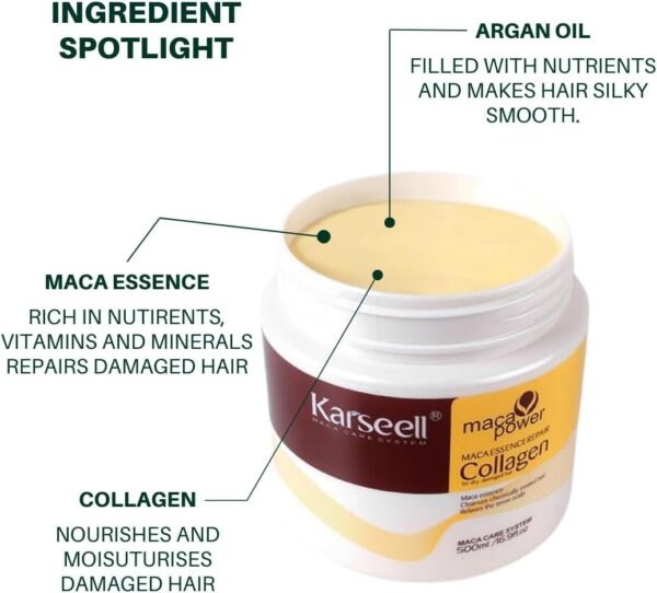 Karseell Collagen Deep Repair Conditioning Hair Mask - Image 4